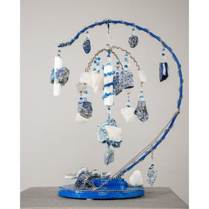 ASTRIA ELEMENTS IN MOTION KINETIC MOBILE CRYSTAL SCULPTURE